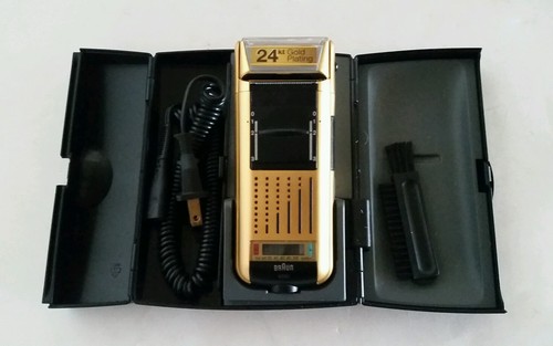 gold plated electric shaver